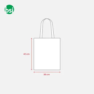 Natural recycled cotton shopper bag MURANO - Immagine 10