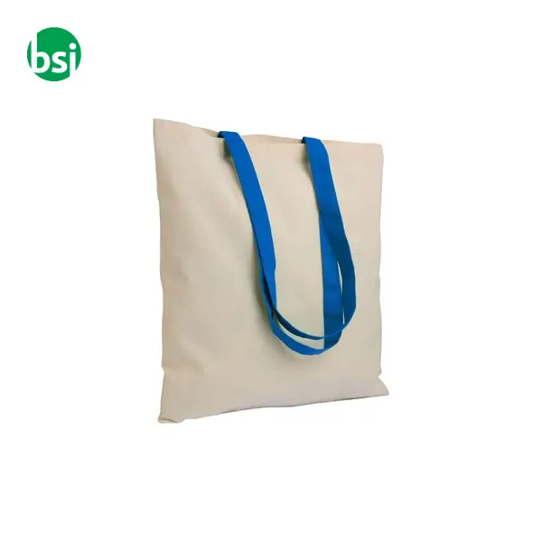 Natural recycled cotton shopper bag MURANO -  1