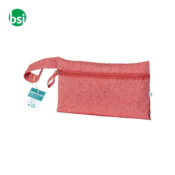 Document holder recycled cotton with zip GRS certified -  22