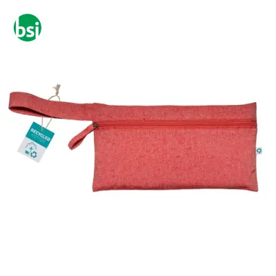 Document holder recycled cotton with zip GRS certified - Immagine 5