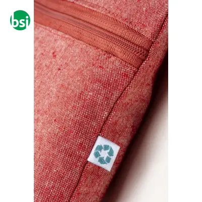 Document holder recycled cotton with zip GRS certified - Immagine 7