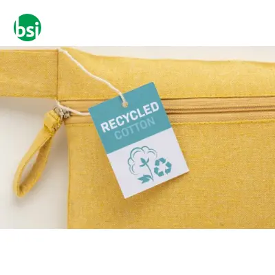 Document holder recycled cotton with zip GRS certified - Immagine 9