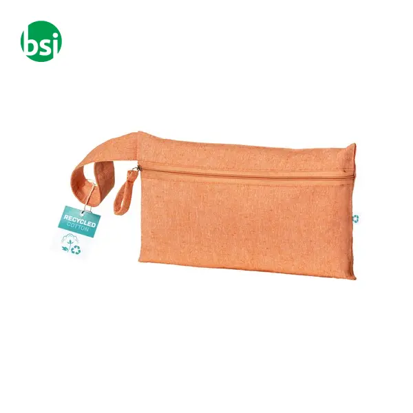Document holder recycled cotton with zip GRS certified -  20
