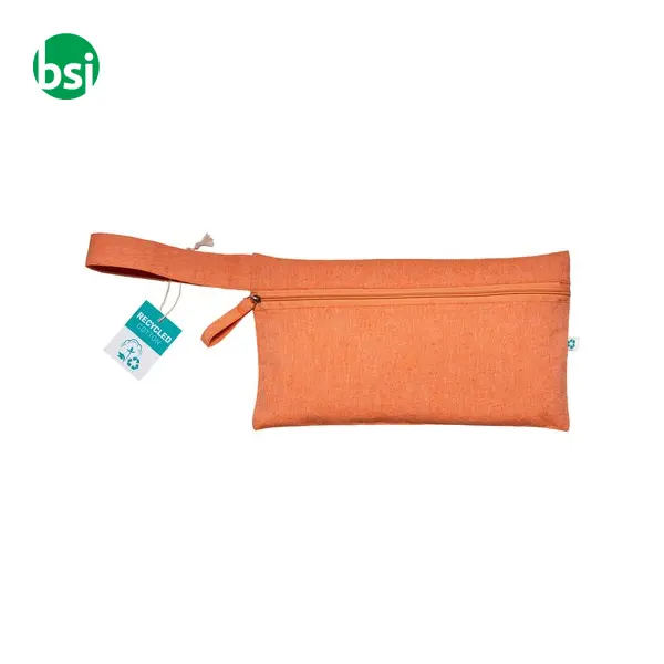 Document holder recycled cotton with zip GRS certified -  11