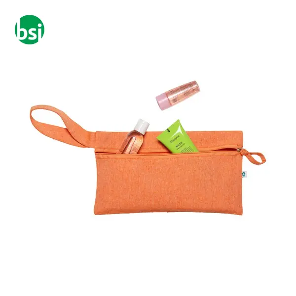 Document holder recycled cotton with zip GRS certified -  14