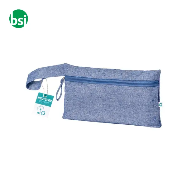 Document holder recycled cotton with zip GRS certified -  19