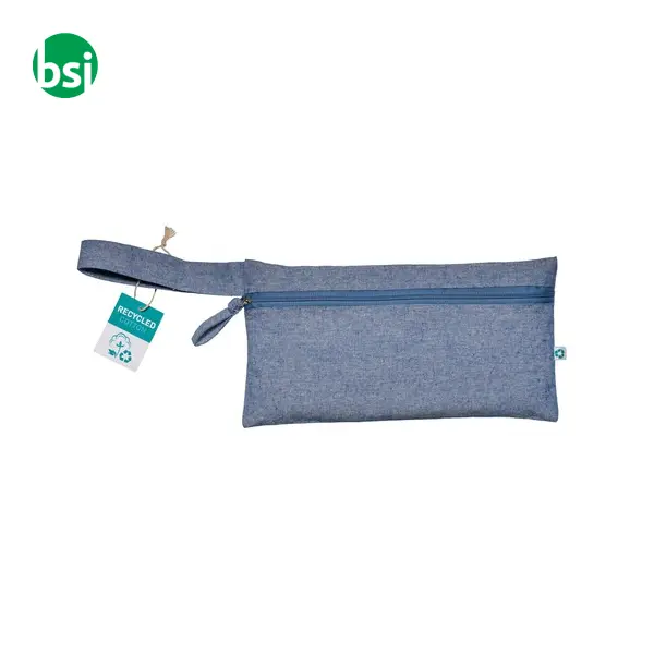 Document holder recycled cotton with zip GRS certified -  15