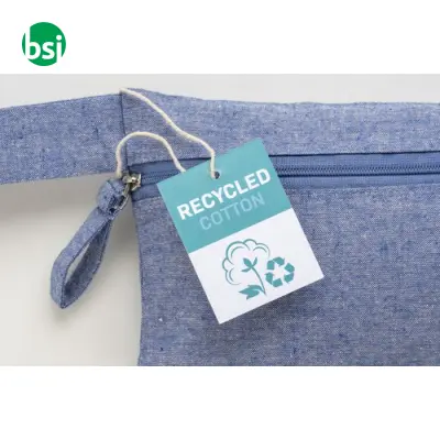 Document holder recycled cotton with zip GRS certified - Immagine 16