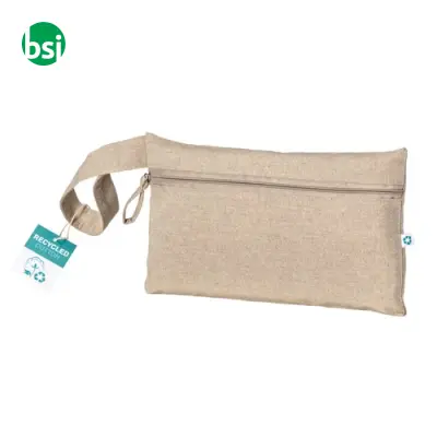 Document holder recycled cotton with zip GRS certified - Immagine 18