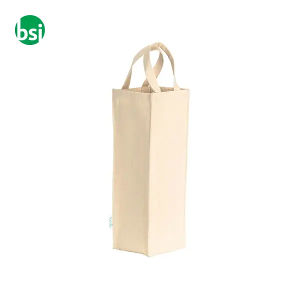 Single bottle carrier bag - recycled cotton FRANCIACORTA -  1