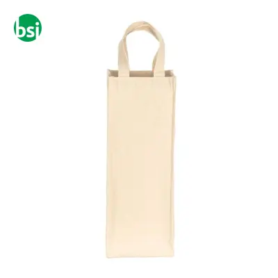 Single bottle carrier bag - recycled cotton FRANCIACORTA - Immagine 2