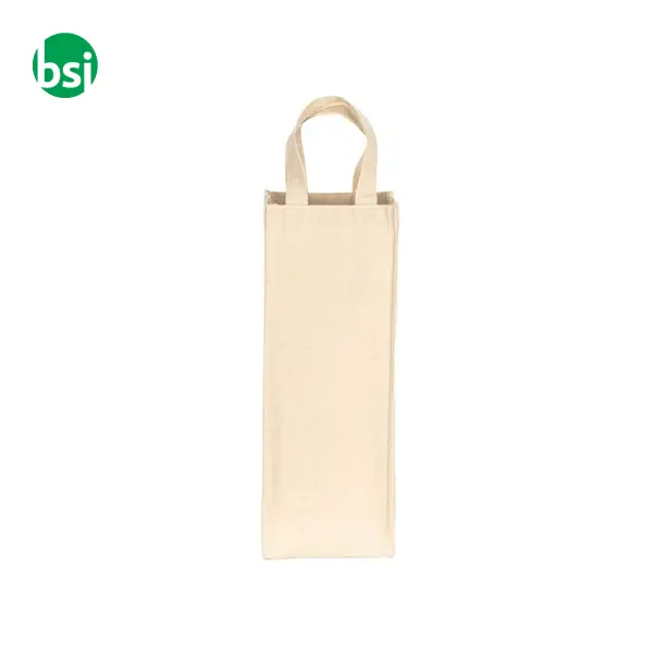 Single bottle carrier bag - recycled cotton FRANCIACORTA -  2