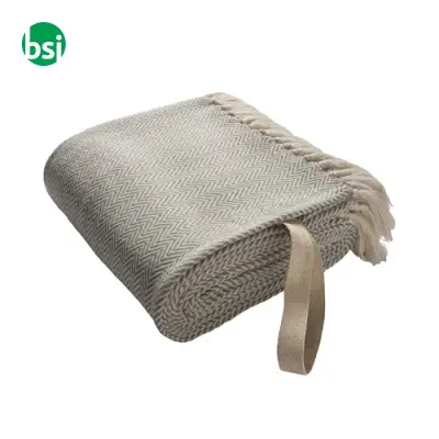 Fringed blanket 100% recycled material - Immagine 13