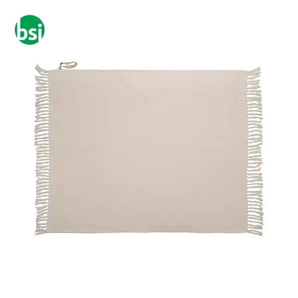 Fringed blanket 100% recycled material -  5