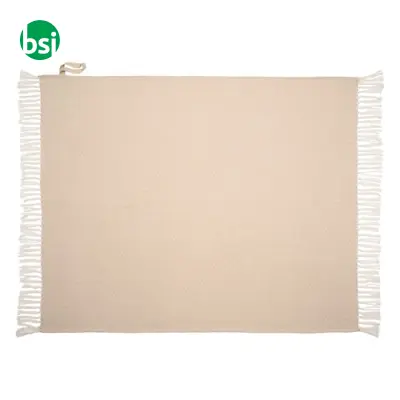 Fringed blanket 100% recycled material - Immagine 8