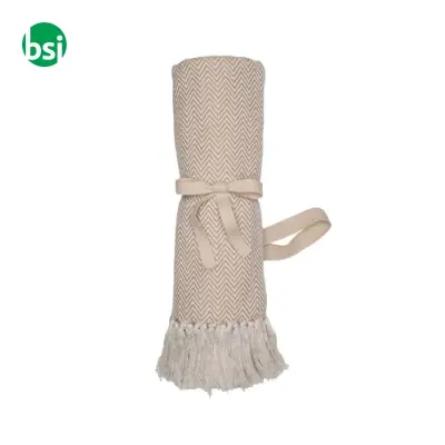 Fringed blanket 100% recycled material - Immagine 10