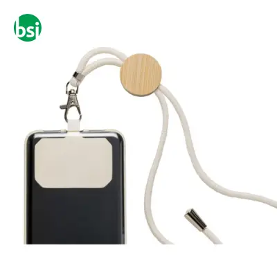 Cotton badge/cell phone lanyard with personalization tag - Immagine 4