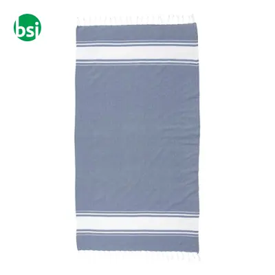 GRS-certified 150 gr recycled cotton beach towel - Immagine 5