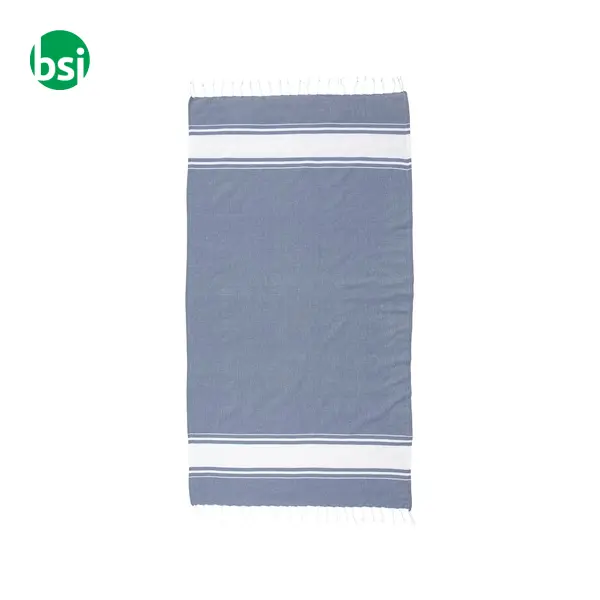 GRS-certified 150 gr recycled cotton beach towel -  5