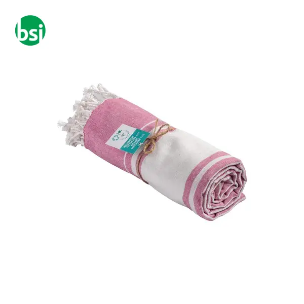 GRS-certified 150 gr recycled cotton beach towel -  17
