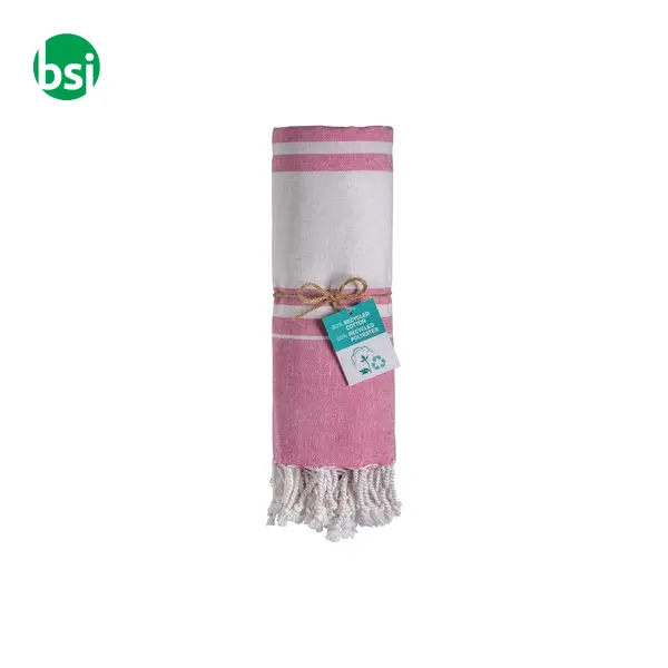 GRS-certified 150 gr recycled cotton beach towel -  6