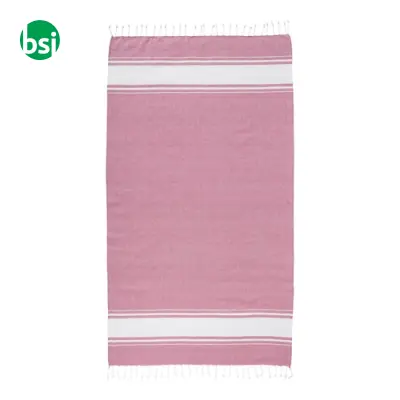 GRS-certified 150 gr recycled cotton beach towel - Immagine 7