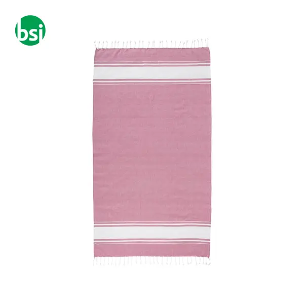GRS-certified 150 gr recycled cotton beach towel -  7