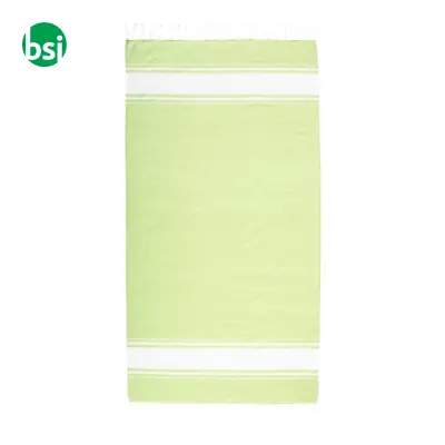 GRS-certified 150 gr recycled cotton beach towel - Immagine 13