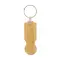 Bamboo shopping cart token with key ring - Anteprima 4