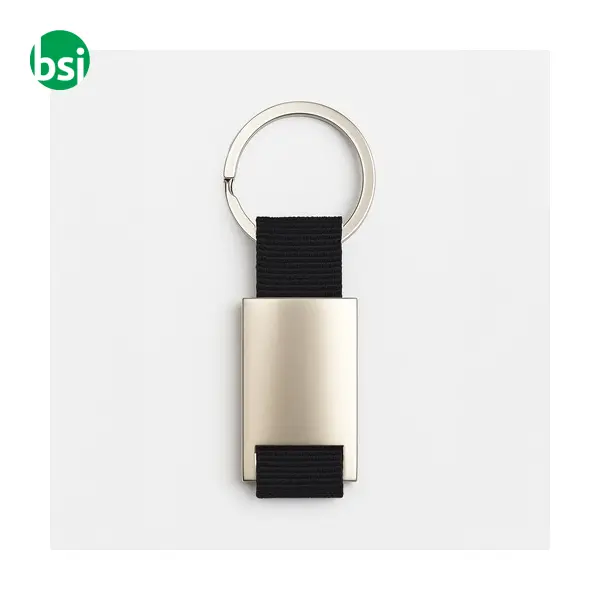 Metal and nylon key ring -  2
