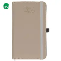 Daily pocket diary thermo-varnished PU hard cover
