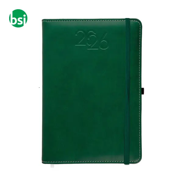 Daily planner - hard cover with stitching around the edge -  13