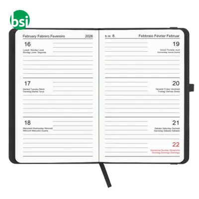 Weekly pocket diary thermo-varnished hard cover - Immagine 3
