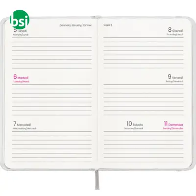 Weekly pocket diary laminated cardboard hardcover - Immagine 3