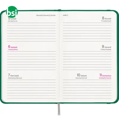 Weekly pocket diary laminated cardboard hardcover - Immagine 10