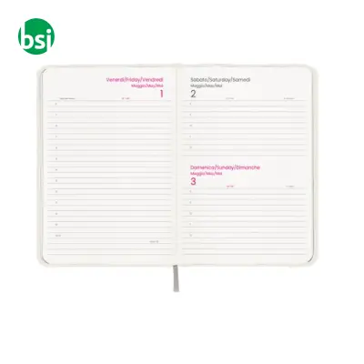 Daily planner 2026 hard laminated cardboard cover - Immagine 3