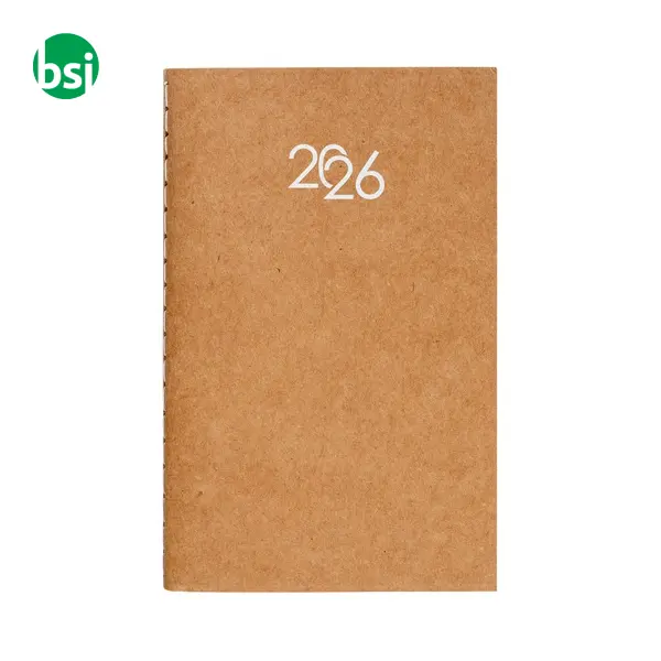 Weekly pocket diary with flexible cardboard cover -  1