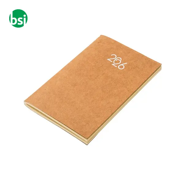 Weekly pocket diary with flexible cardboard cover -  2