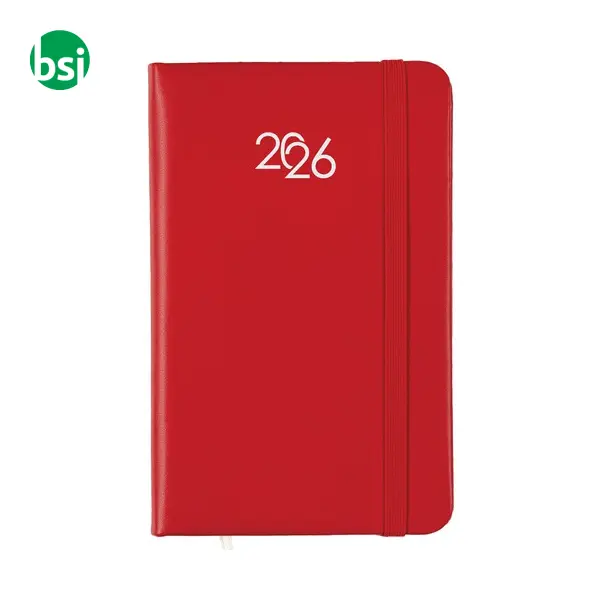 Weekly PU hard cover pocket diary -  12