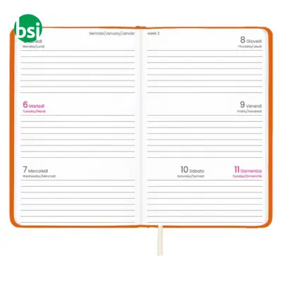 Weekly PU hard cover pocket diary - Immagine 6