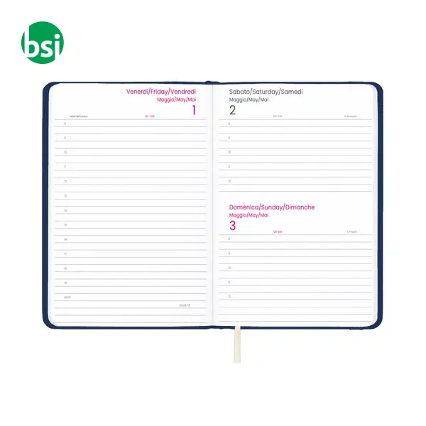 Daily planner 2026 with hard PU cover -  5