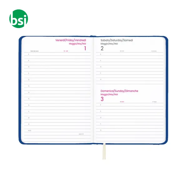 Daily planner 2026 with hard PU cover -  7