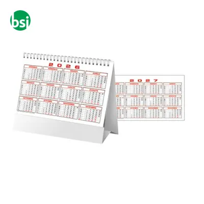 Two-Colour Monthly Desk Calendar 13 sheets on coated paper - Immagine 3