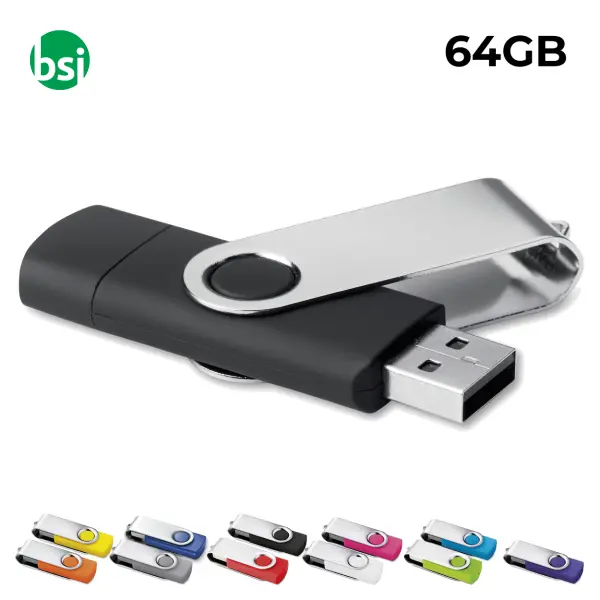 64GB USB - Twister Promotional USB Flash Drive -  1