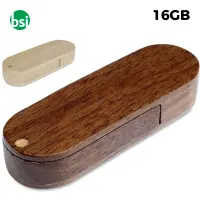 Ob 16gb flash drive promo - woody flash