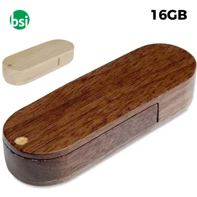 Ob 16gb flash drive promo - woody flash