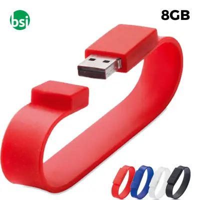 Ob 8gb flash drive customizable - bracelet