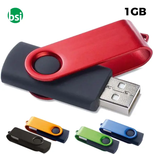 Ob 1gb flash drive customizable - twister color -  1