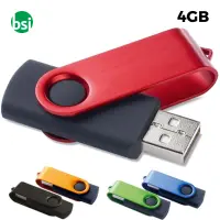 Ob 4gb flash drive promo - twister color