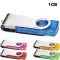Ob 1gb promotional stick - transparent twister - Anteprima 1